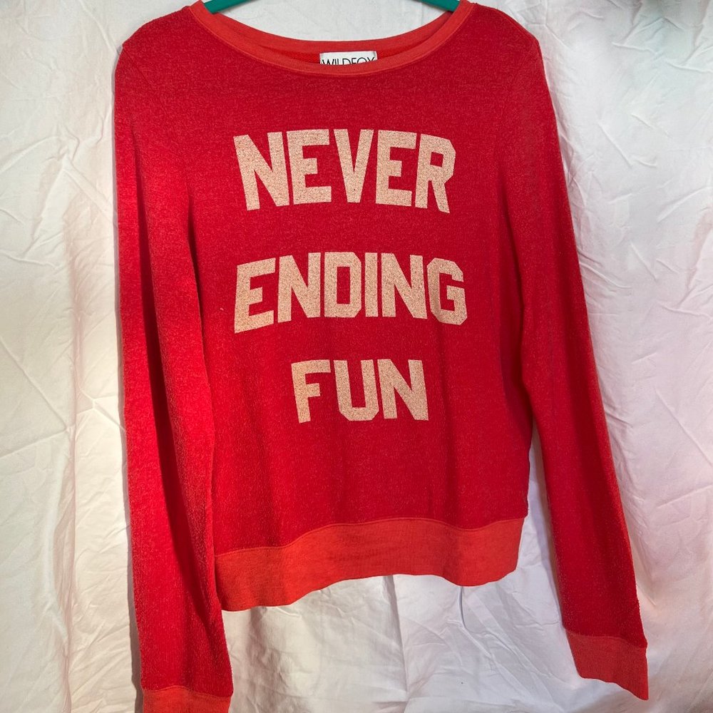 Wildfox Never Ending Fun Sweatshirt XS